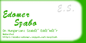 edomer szabo business card